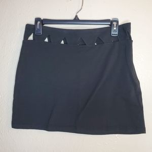 Lovebird Mini Skirt Black